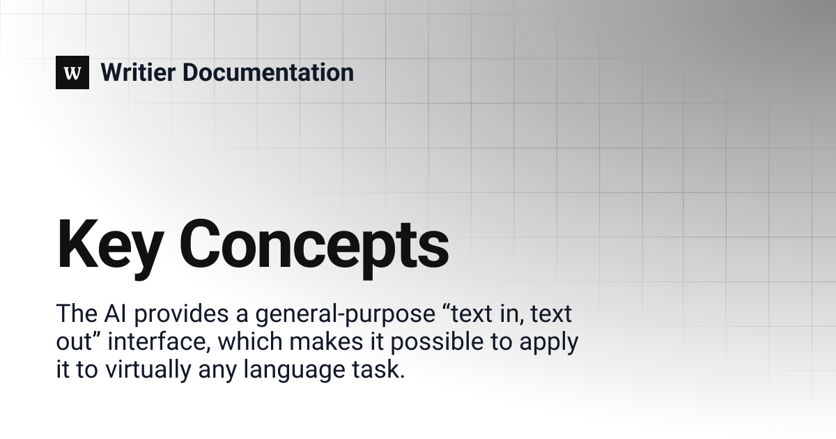 Key Concepts | Writier Documentation